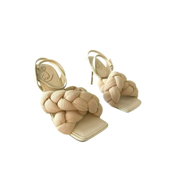Sam Edelman Courtney Braided Strappy Heels Size 7 NEW - Picture 1 of 7